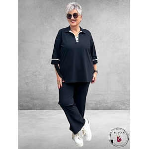 Only-M Poloshirt Sporty Travel Piquet